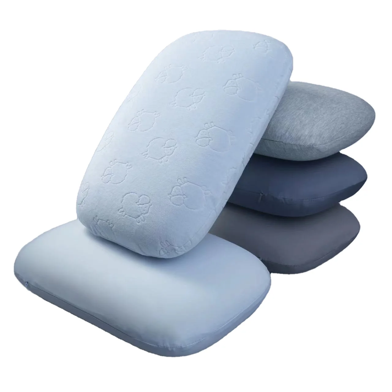 38x26cm Small Memory Foam Travel Pillow for Camping or Airplane - Breathable Cover Ideal Backpacking, Airplane