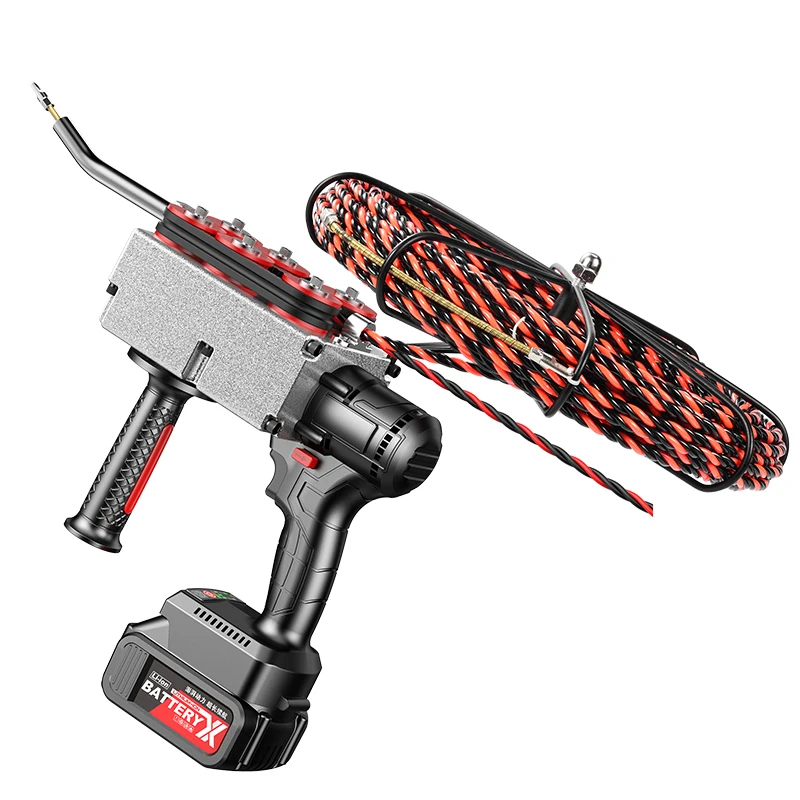 Long Battery Life Electric Stringing Machine Rechargeable Cable Puller Electrical Wire Machine