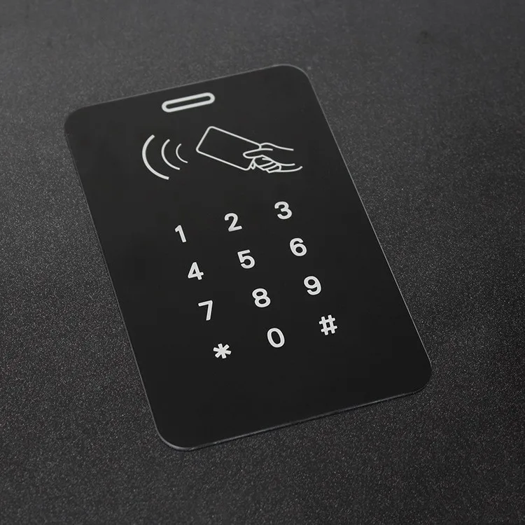 Manufacturers customize toughened glass panel fingerprint lock touch screen access control face recognition screen card reader tempered glass