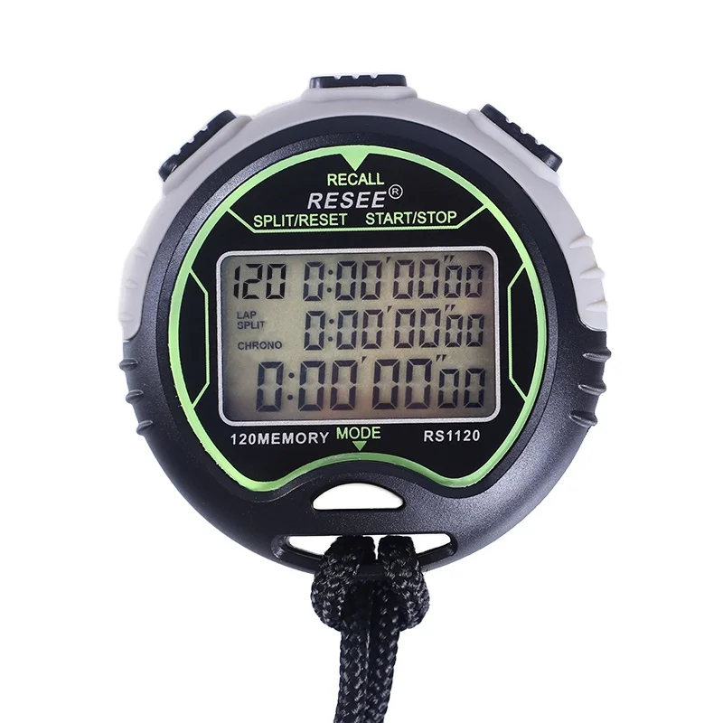 Спортивный Профессиональный секундомер, 100 оборотов, память, секундомер, таймер