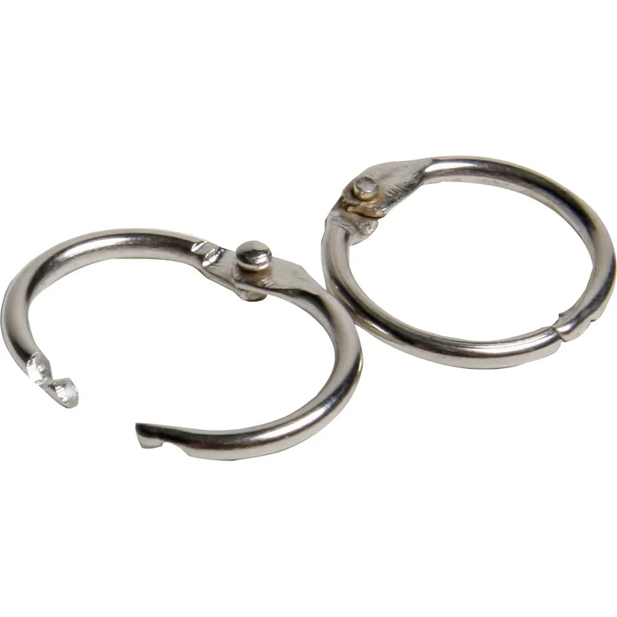 Multi size metal silver color Book Rings Large 2-Inch Nickel Plated Binder Rings