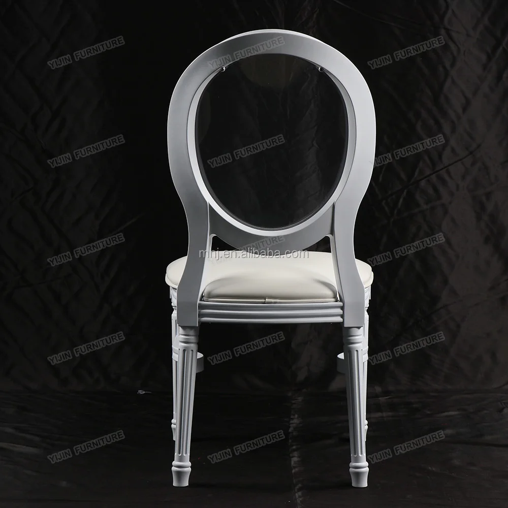 white clear resin stackable ghost chairs royal banquet wedding chair