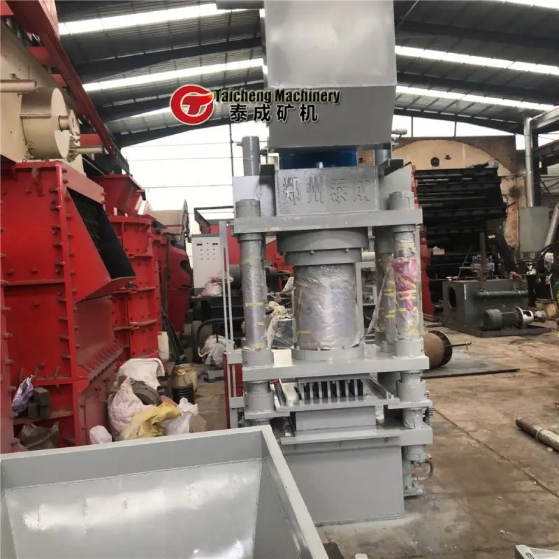 Energy saving Calcium carbonate briquette machine process