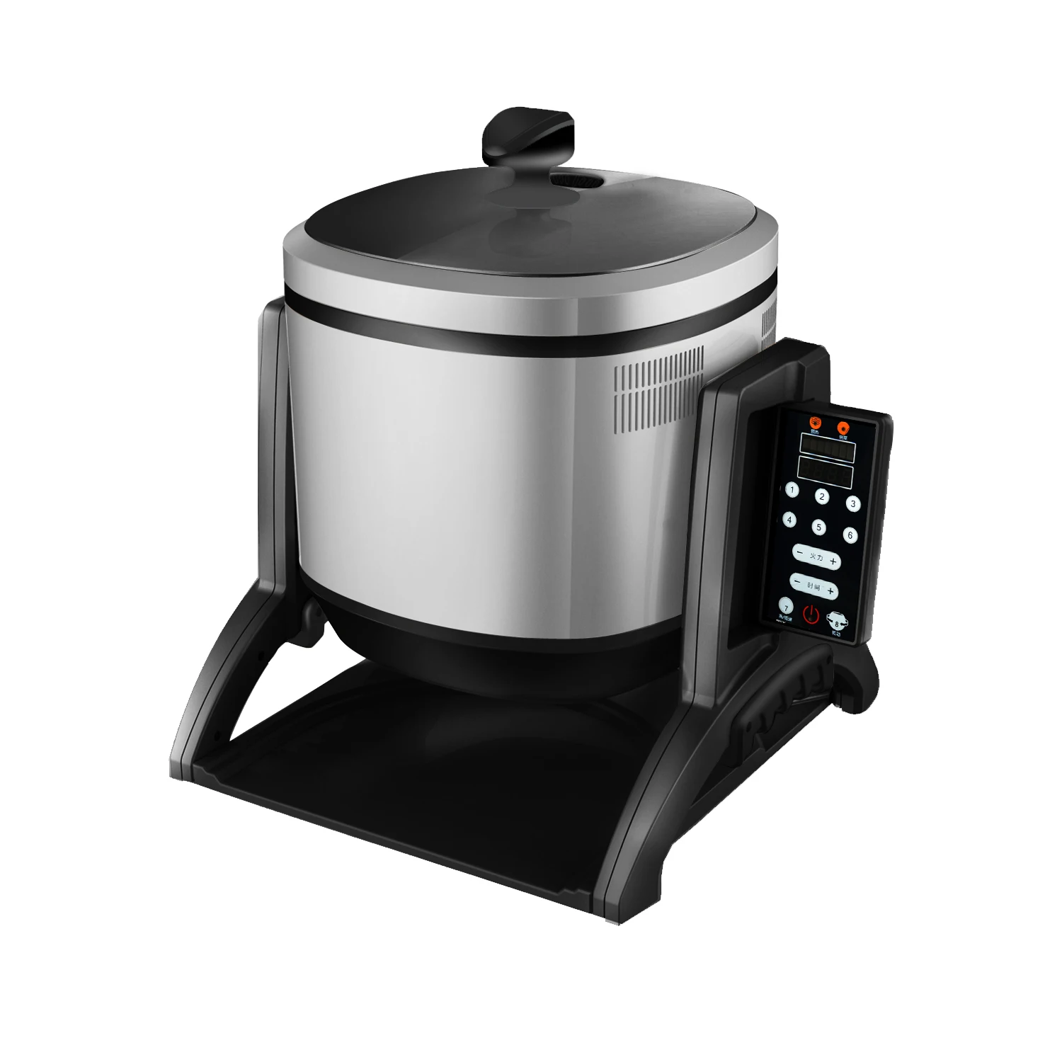 Custom 3200w Non-Stick Intelligent Food Cooker Electric Convenient Knob Switch Robot Fried Rice Fast Food Machine