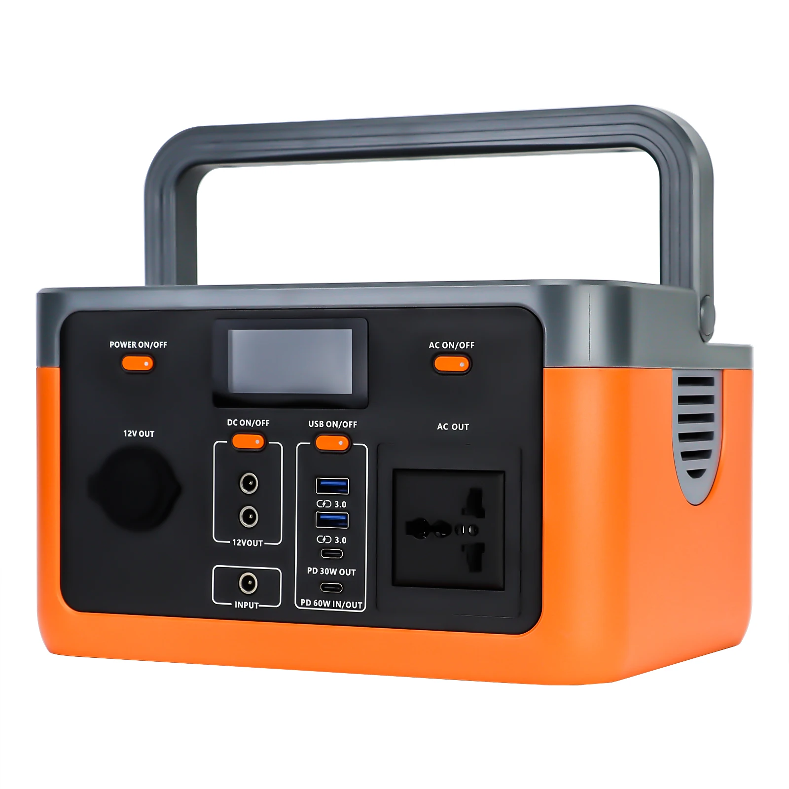 PowMr 300W 320WH Outdoor Portable Power Station Rechargeable Solar Portable Power Bank Lithium Battery