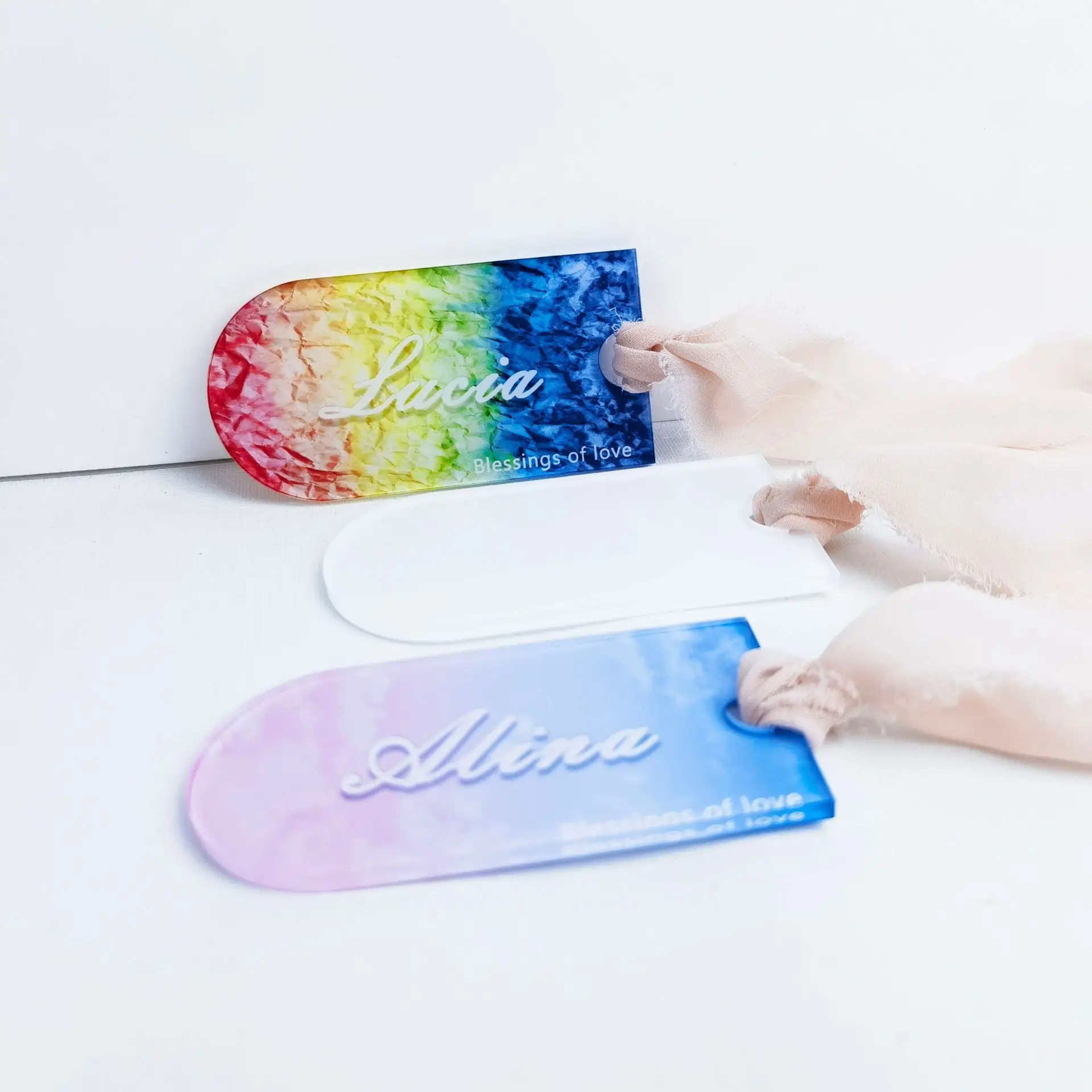 Sublimation Blank Acrylic Wedding Seating Tag Invitation Tag Bookmark Tag For Christmas/Wedding/New Year