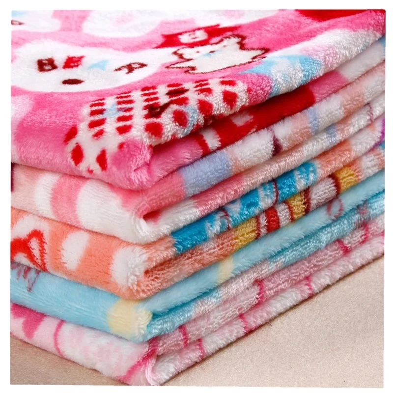 Двусторонняя флисовая ткань с принтом, пижамные ткани, детская одежда, ткани, одеяло для домашнего обслуживания