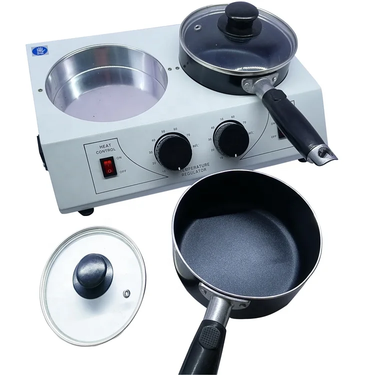 Factory Price Hair Removal Tool Wax Heater Machine Double Wax Heater Two Pot 1000ML Non Stick Wax Heater Pot