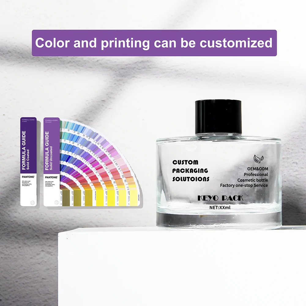 wholesale perfume bottles 200ml Nordic style luxury glass decorative fragrance reed diffuser bottles