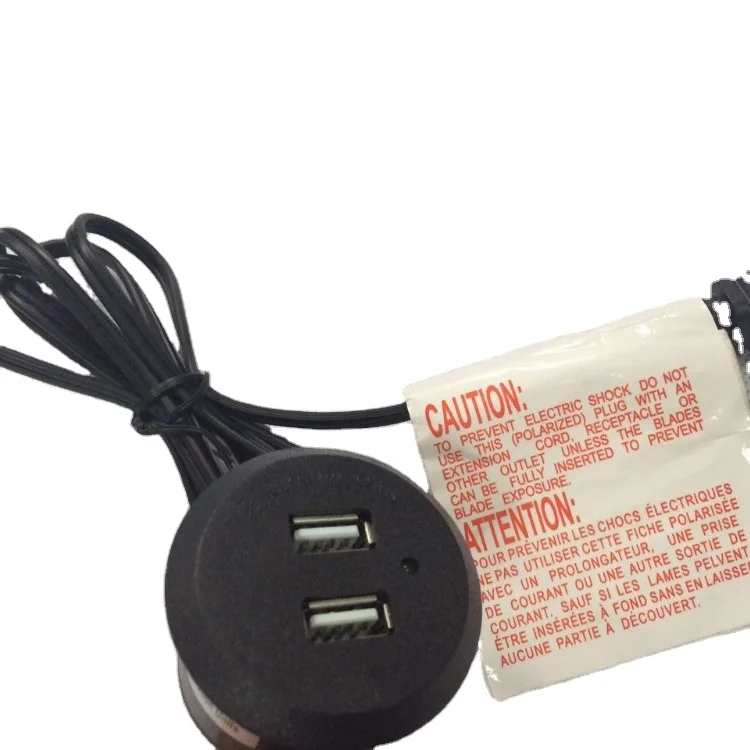 Recessed mounted 5V 2A USB charger Universal Socket For Furniture