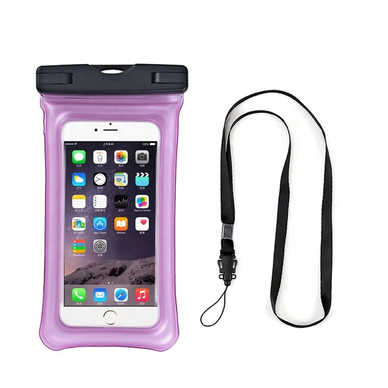 Mobile phone waterproof bag high sensitivity touch screen waterproof mobile phone shell air bag floating rope