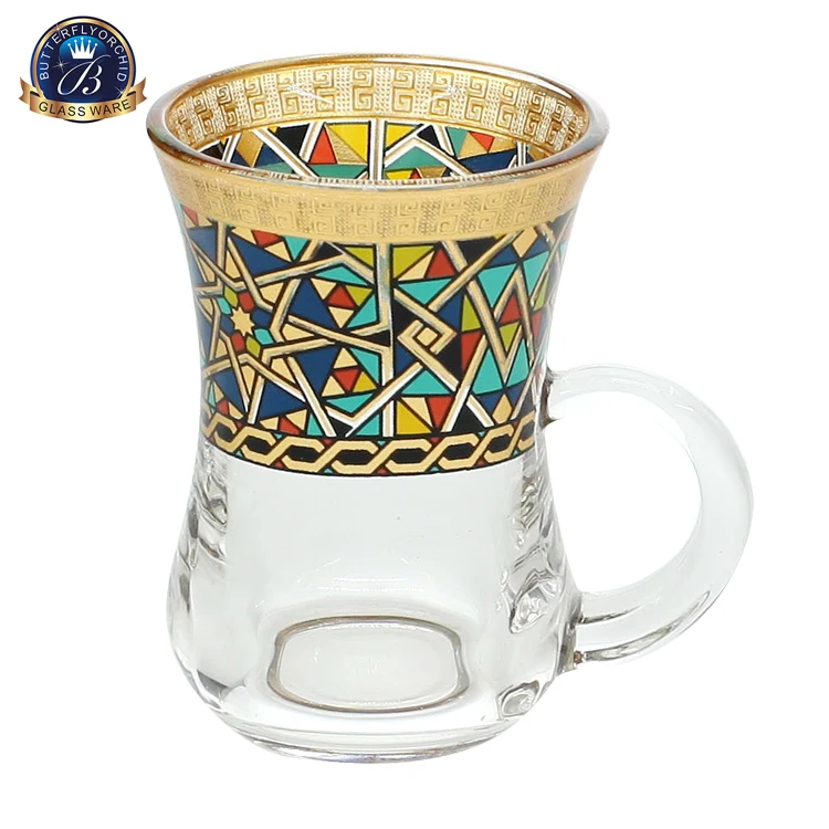 Оптовая продажа, наборы декоративных чашек для чая и кофе ручной работы в арабском стиле