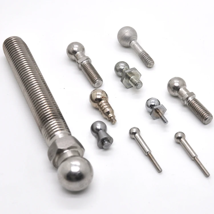 Custom cnc machining stainless steel and carbon steel ball bolt stud