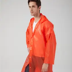 2 шт., многоразовый дождевик с капюшоном, длиной до колена