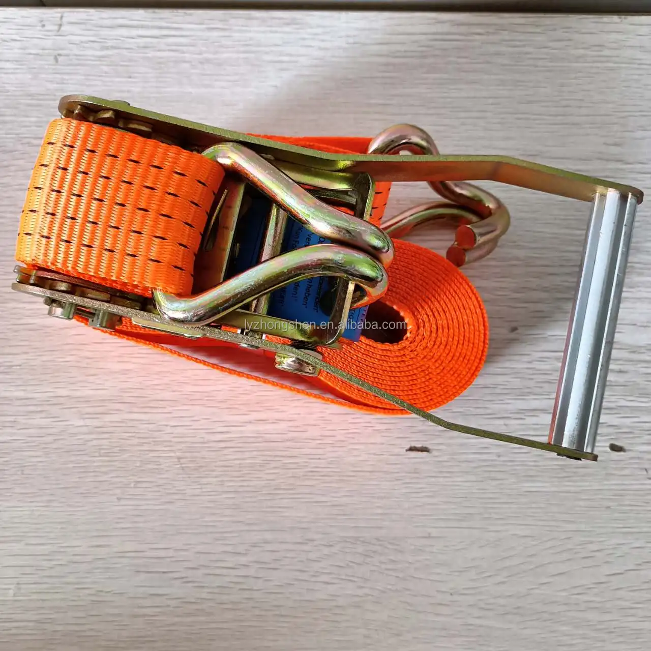 Heavy duty  50 mm 5000 kg polyester ratchet cargo straps ratchet tie down cargo lashing belts