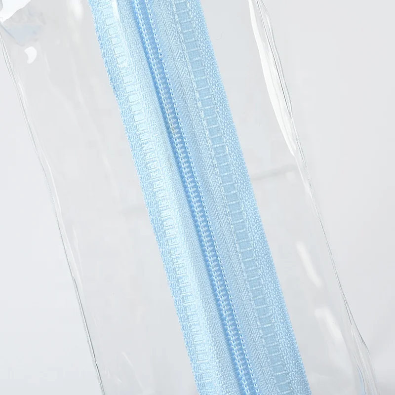 Ready to Ship 0.2mm thickness Economic pvc clear cosmetic bag transparent make up bag pouch wholesale custom logo beauty bag