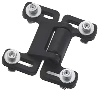 Black Nylon Hinge with Double Ball Catch Door Closers for Connecting Aluminum Profiles