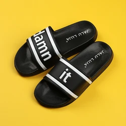 Домашние тапочки на заказ, женские пляжные сандалии, дизайнерские мужские шлепанцы, роскошные женские шлепанцы на плоской подошве