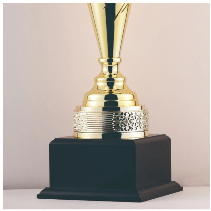 High Quality Metal Gold Silver Bronze Custom Logo football Trophy Award Cup sports trophy