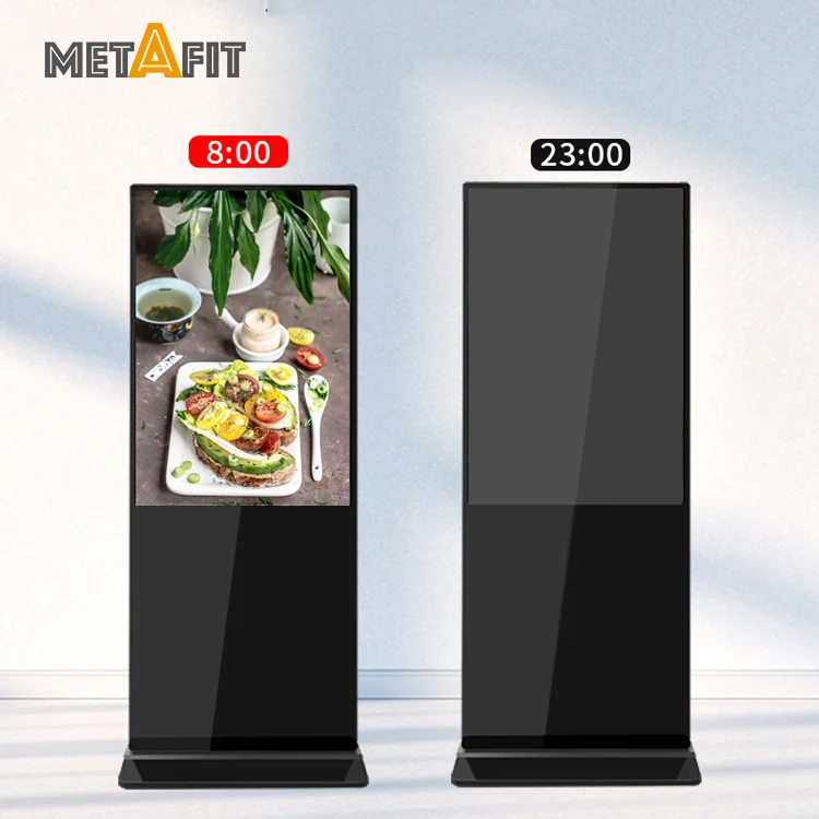 Metafit Floor Standing Vertical Interactive Digital Signage Totem LCD TV Touch Screens Kiosk Advertising Display for advertising