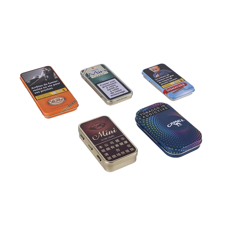 
Wholesale Custom Small Metal Can Tin Case Containers Square Boxes Oval Candy Tin Box 