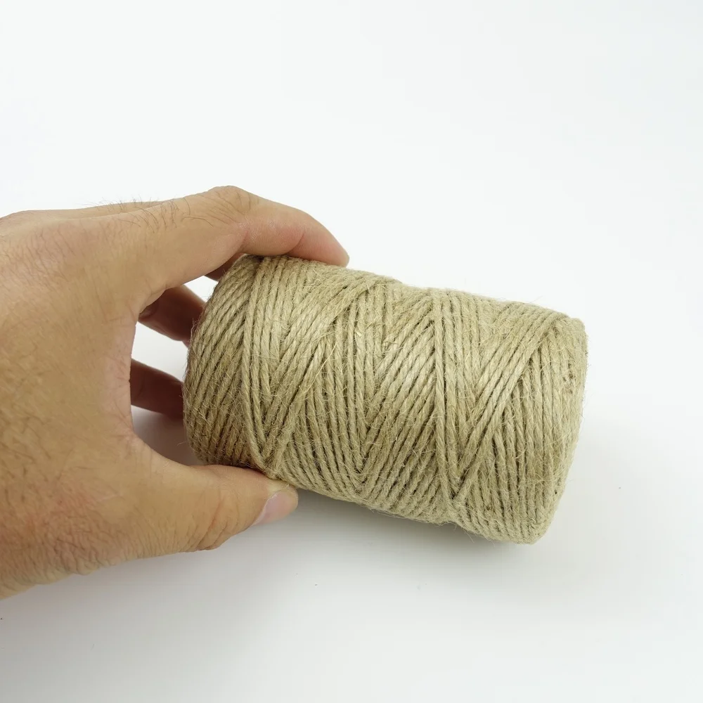 75m Natural Jute Twine Jute String Rope Hemp Cords For Wedding Home Decor Craft DIY Handmade Accessory