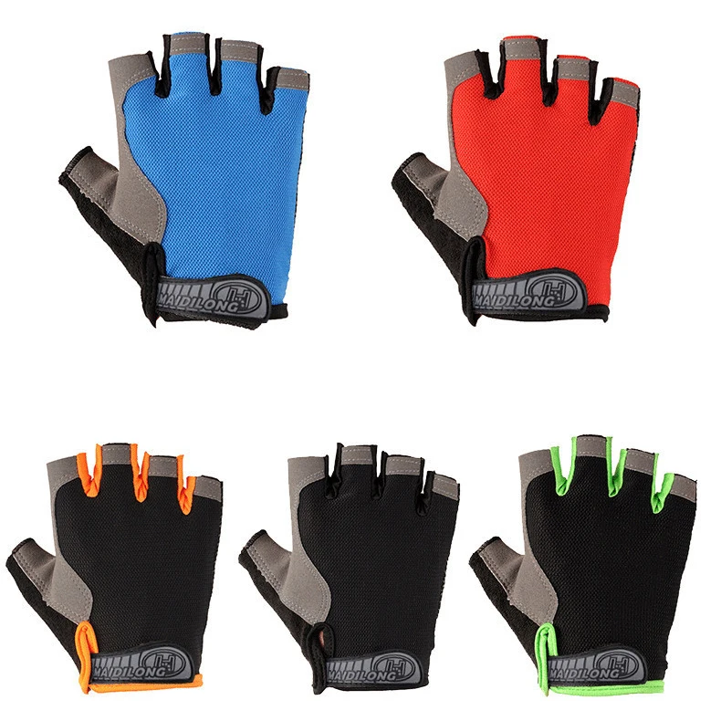 Высококачественные дышащие полупальцевые дешевые женские мужские велосипедные перчатки оптом
