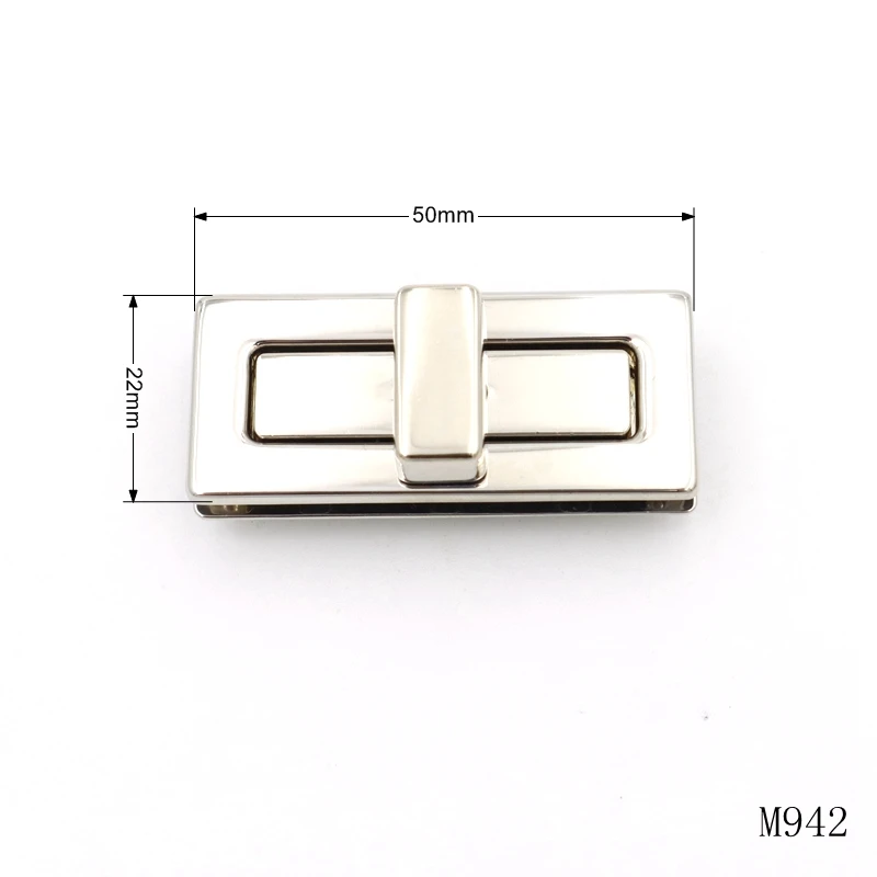 Bag Making Hardware Accessories Metal Turn Lock Twist Bag Lock Closure