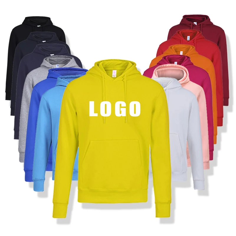 high quality new styles sweater thick cotton hoodie plain custom logo bulk men fleece thick pullover hoodies hoodies