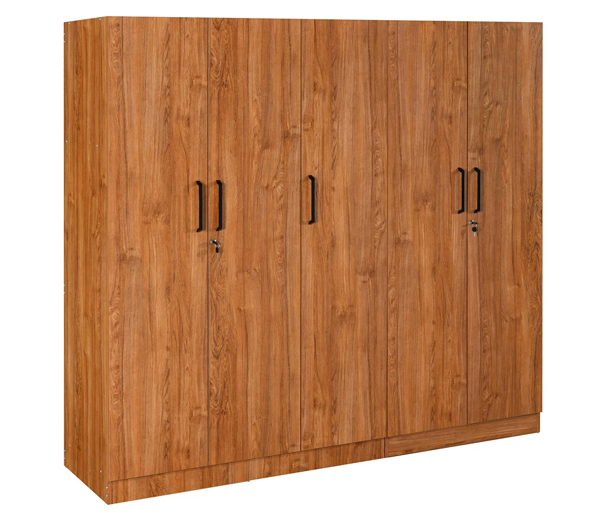Factory Wholesale Cheap Price Large Storage Bedroom Closet Wooden Grain Transfer Cabinet for Clothes