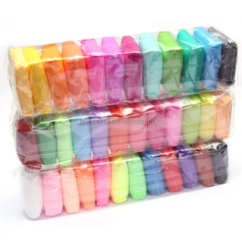 China Factory Wholesale DIY Craft Clay For Kids 12colors 24 colors Soft Air Dry Clay 36 colors Clay Set