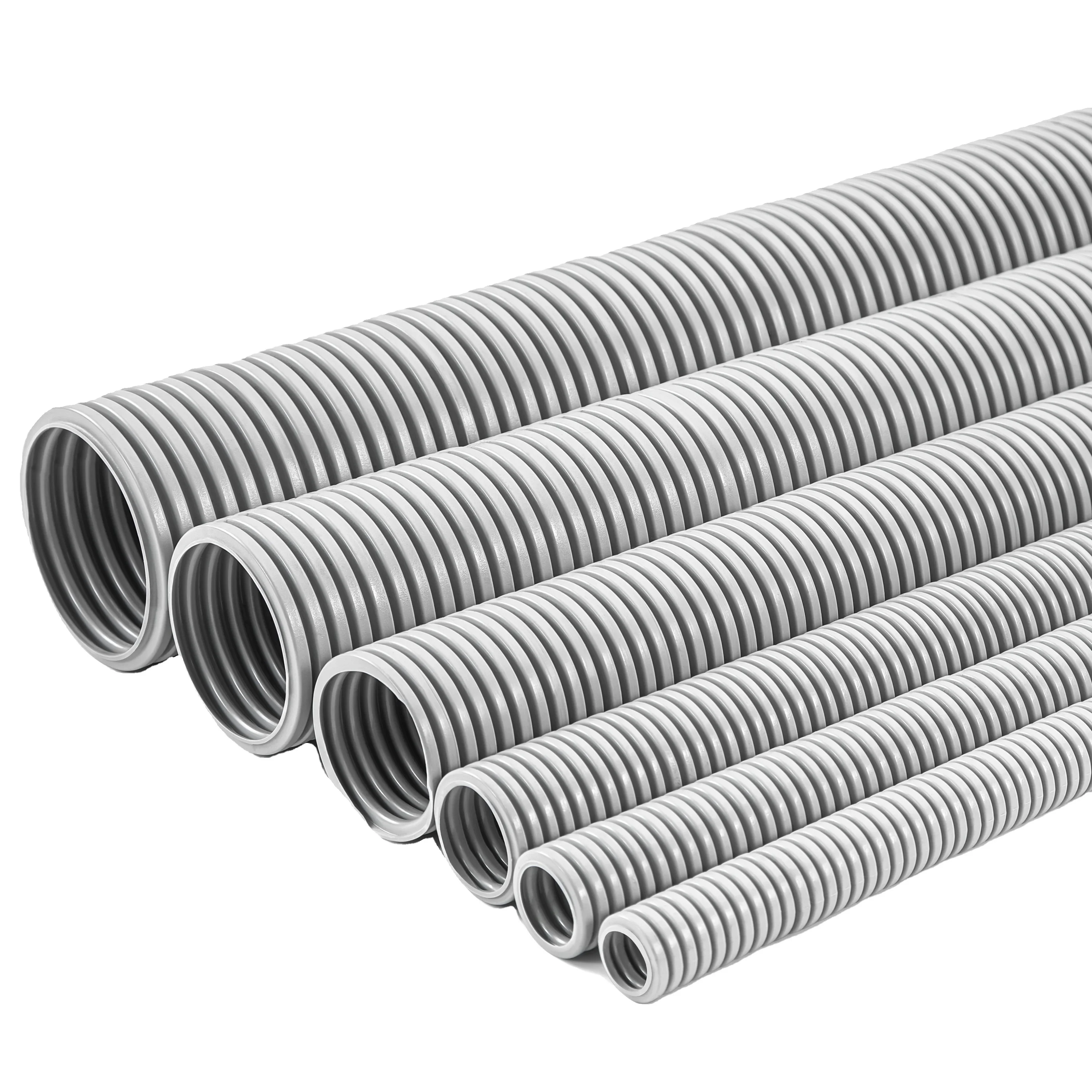 CUL Certified LeDES 3/4 Inch Flexible PVC Pipe Manufacturer FT4 Fire Rating PVC Electrical Conduit ENT Sunlight Resistant
