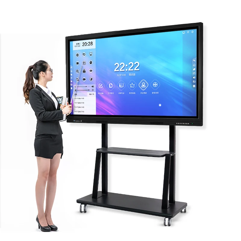 cheap price clever 65 inch 4k classroom smart board flat panel interactive multi digital IR electronic LCD touch screen