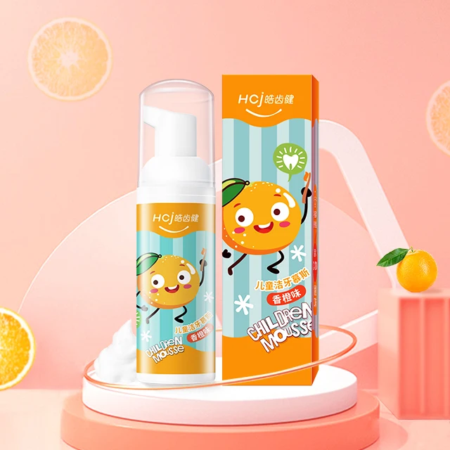  50g Foam Toothpaste Private Label Liquid Orange Cheap Price