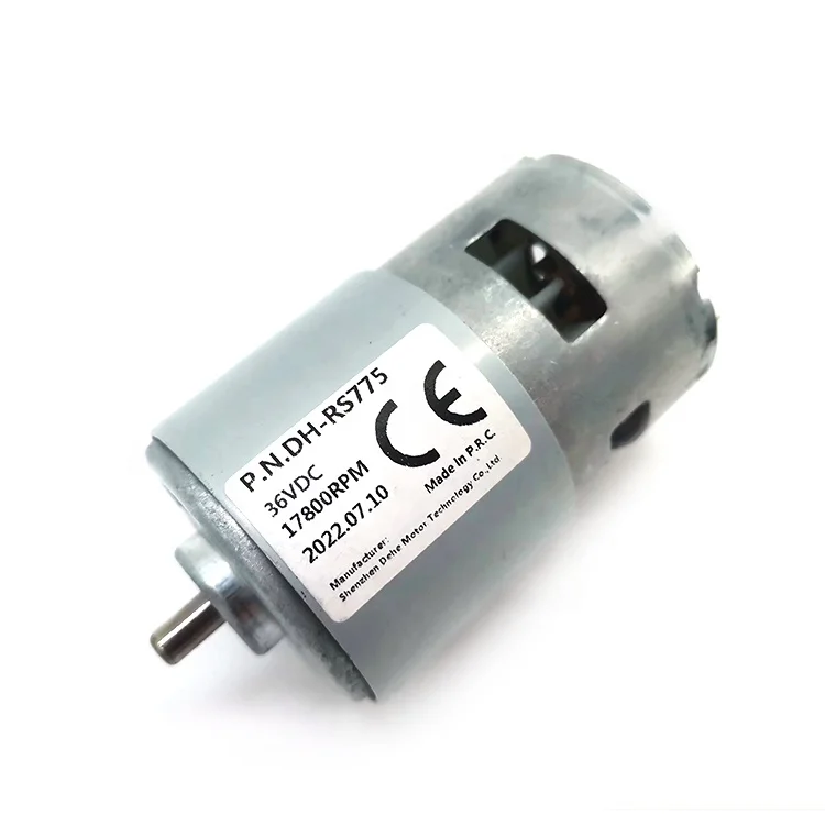 Hot Sale Durable 775 Motor 12v 24v 36v Brush Dc Motor High Rpm Gearbox For Electric Tool