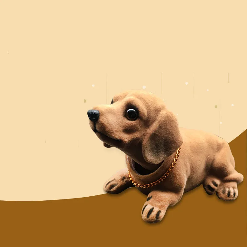 Nodding Dog Funny Shaking Head Toys Cute Bobblehead Puppy Dolls Swing Car Ornaments Home Auto Interior Decor Car Dashboard Toys