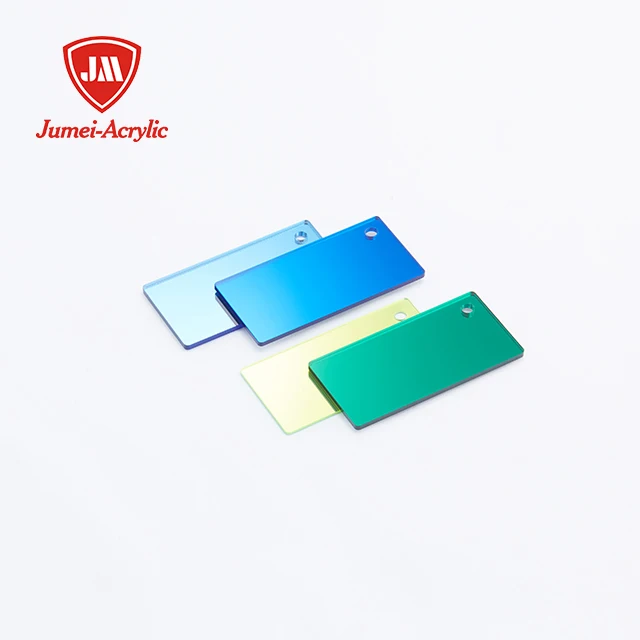 Jumei factory price 4*8 size flexible gold mirror acrylic sheet
