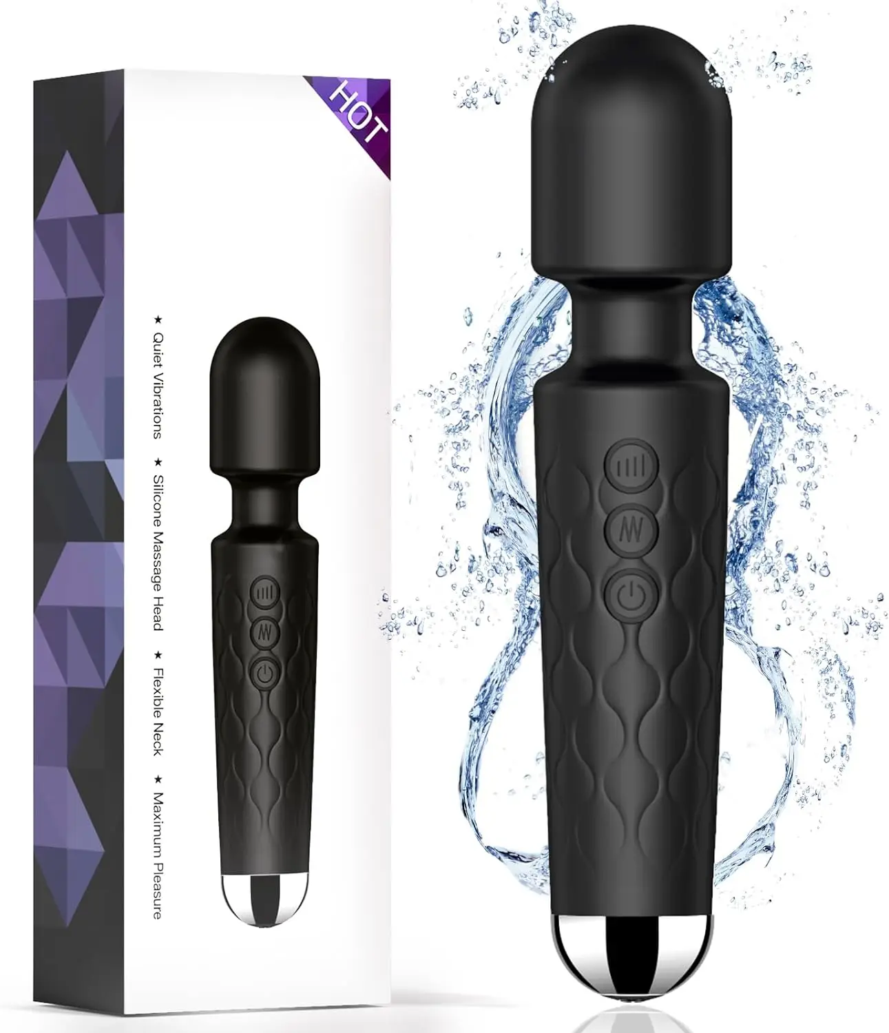 Outlet Charging Silicone Sex Toys Clitoris G Spot Massage Vibrating Women Av Magic Wand Vibrator