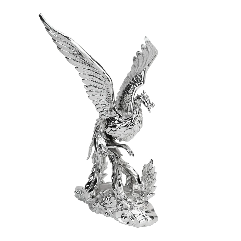 Living Room Wine TV Cabinet Office Crafts Phoenix Sculpture Decoration Ornaments For Home