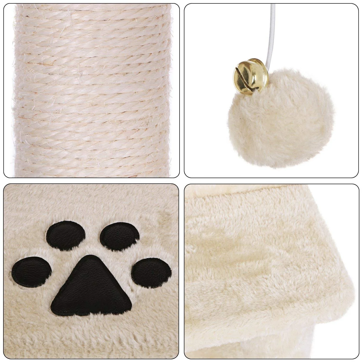 Китайская фабрика по производству высоко качественные бежевые деревья кота Когтеточка для кошек Игрушка