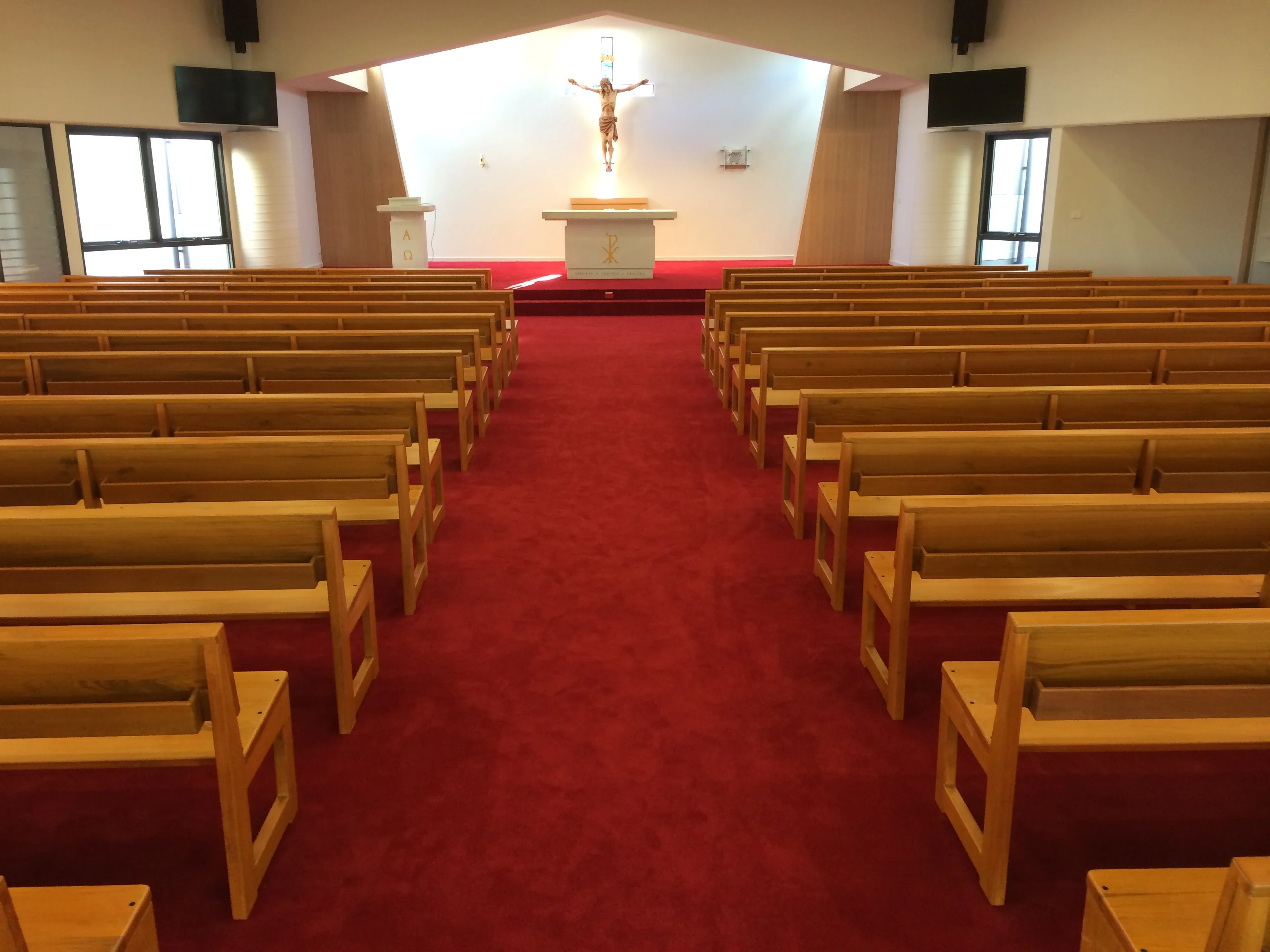 CH-B076, Simple Model Oak Wooden Church Bench Pew,Solid Wood Church Furniture Customized Size And Packing