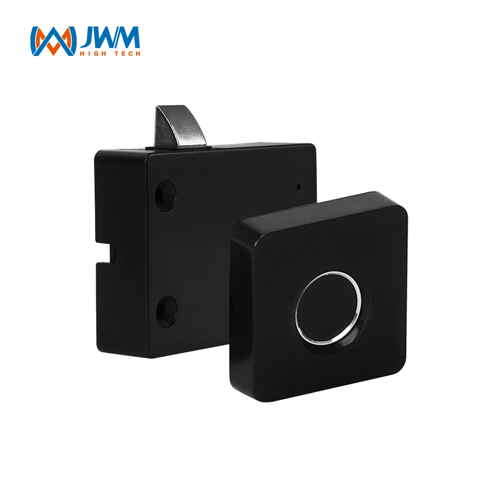 JWM electronic keyless biometric 20 Groups fingerprint drawer lock indoor anti-theft cabinet lock