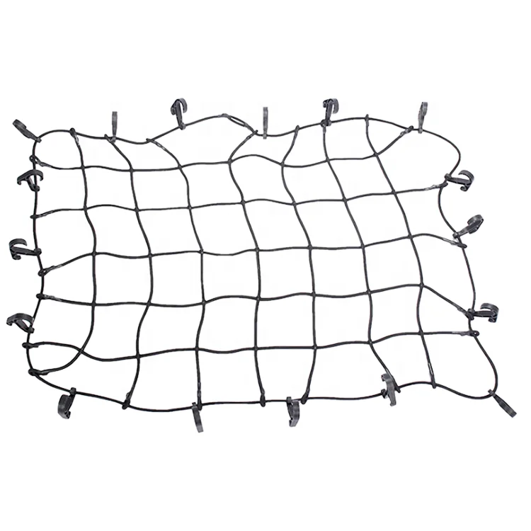 Fine Heavy Duty Polyester Elastic Cargo Net Lifting Webbing Cargo Net For Truck