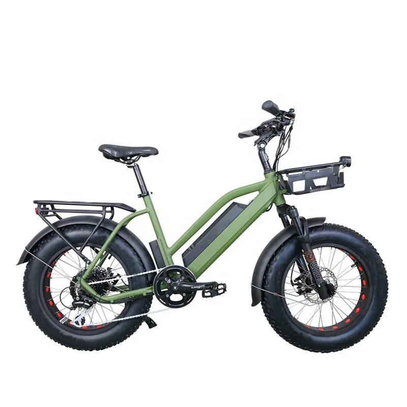 AOK Mini Electric Bike Nice shape 500W 8FUN motor fat electric bicycle /ebike with front basket