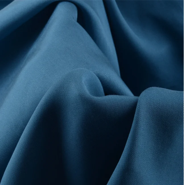 Экологически чистая ткань однотонная окрашенная Tencel Twill для