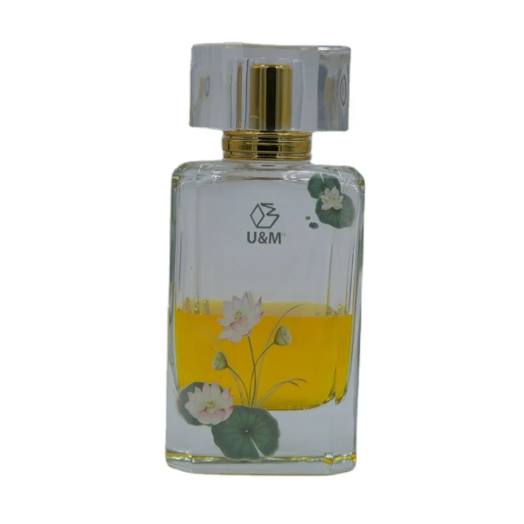 Wholesale Luxury Clear Empty Square Shaped 100 ml perfume bottle wholesale