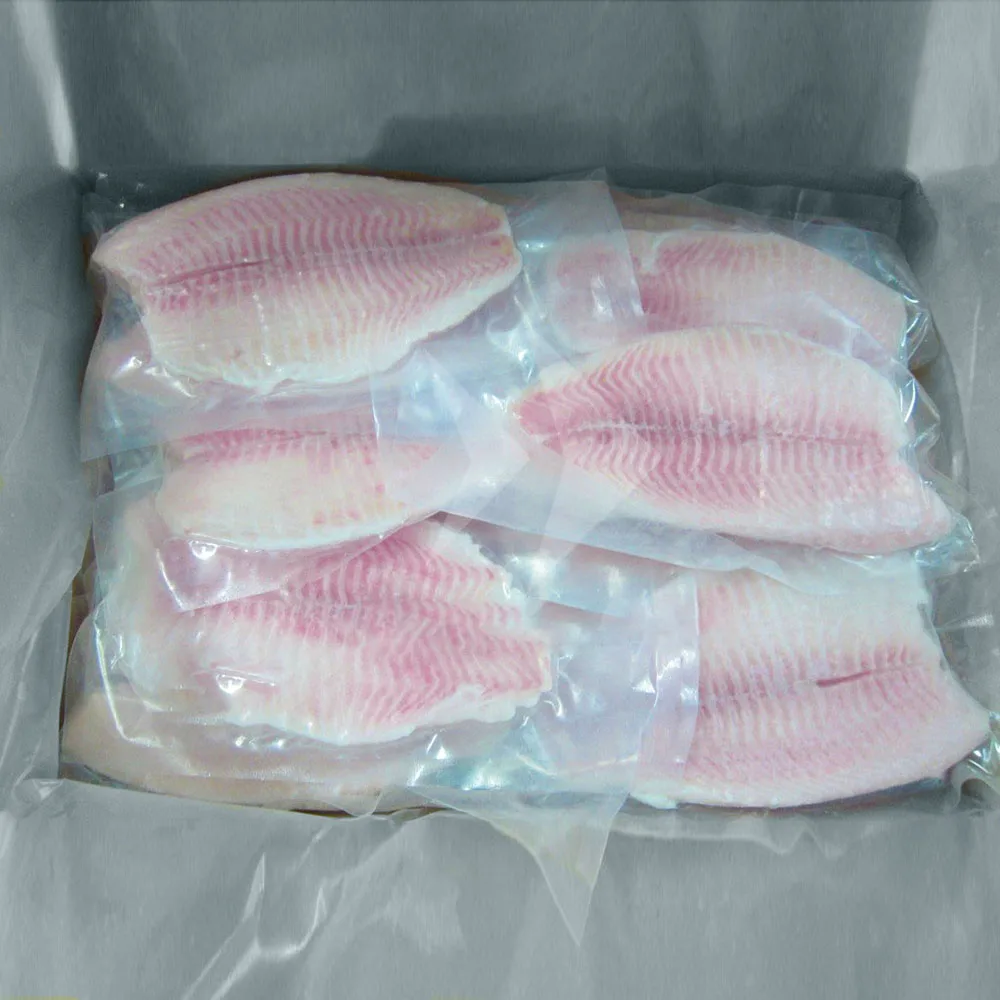 Custom10lbs Per Carton Frozen Fresh Nile Tilapia Fish Fillet Export Wholesale Price 5oz