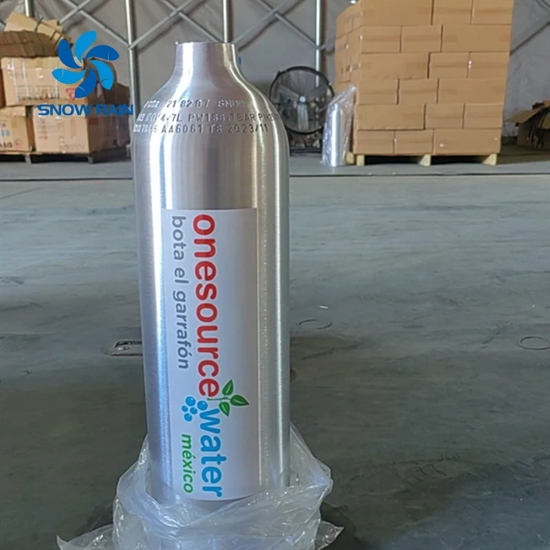 CE DOT Co2 Bottle Cylinder With Valve 150bar 57 Litres China Aluminum Siphon Tube and Cga320
