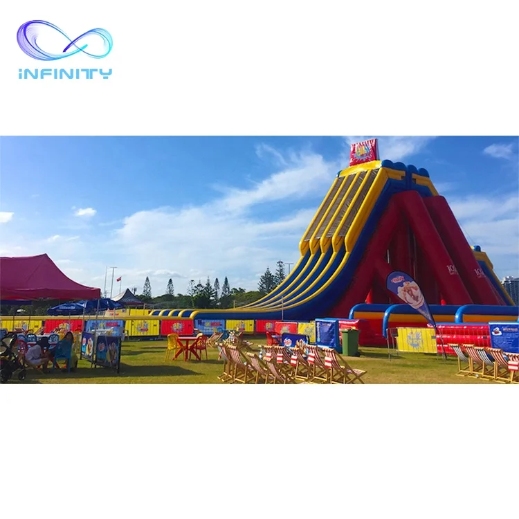Outdoor large inflatable water slides industrial water slide inflat tunnel water slide for sale