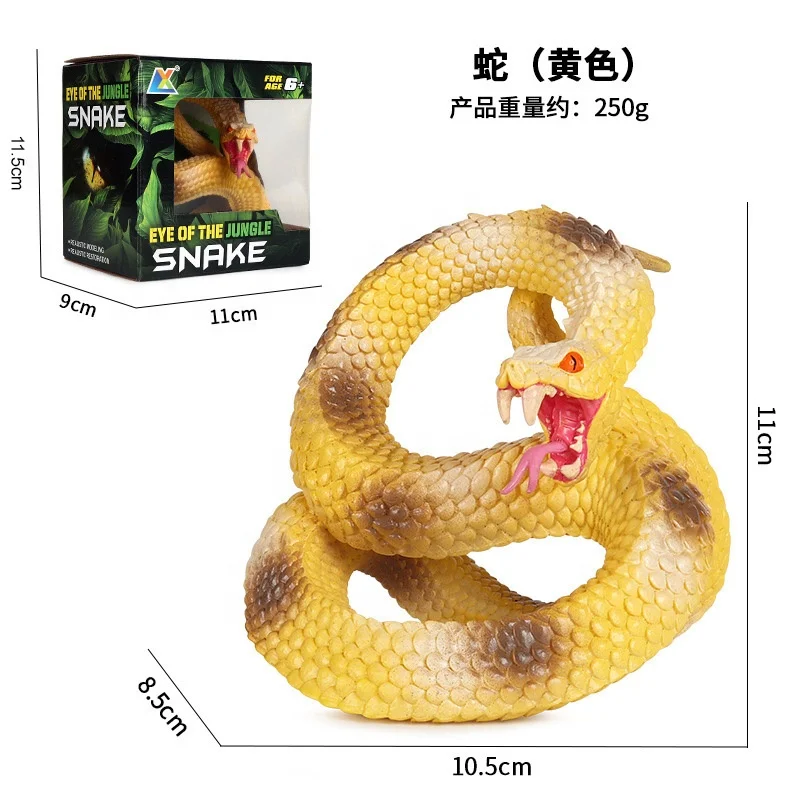 Hot Sale TPR Rubber Snake Simulation Animal Snake Model  Prank Toy Ornament Rubber Snake Animal Toy
